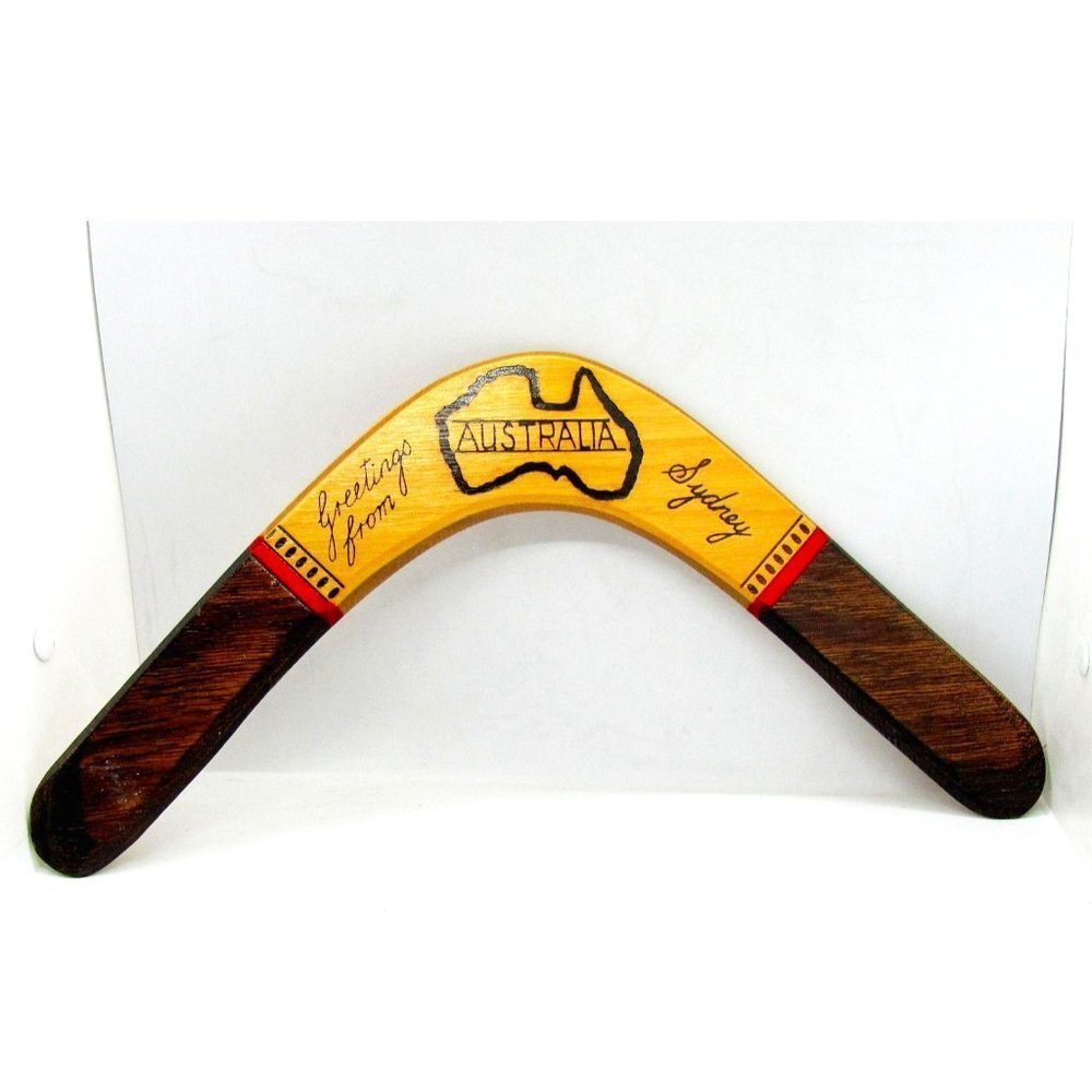 Genuine Aboriginal Throwing Boomerang Wood Sydney